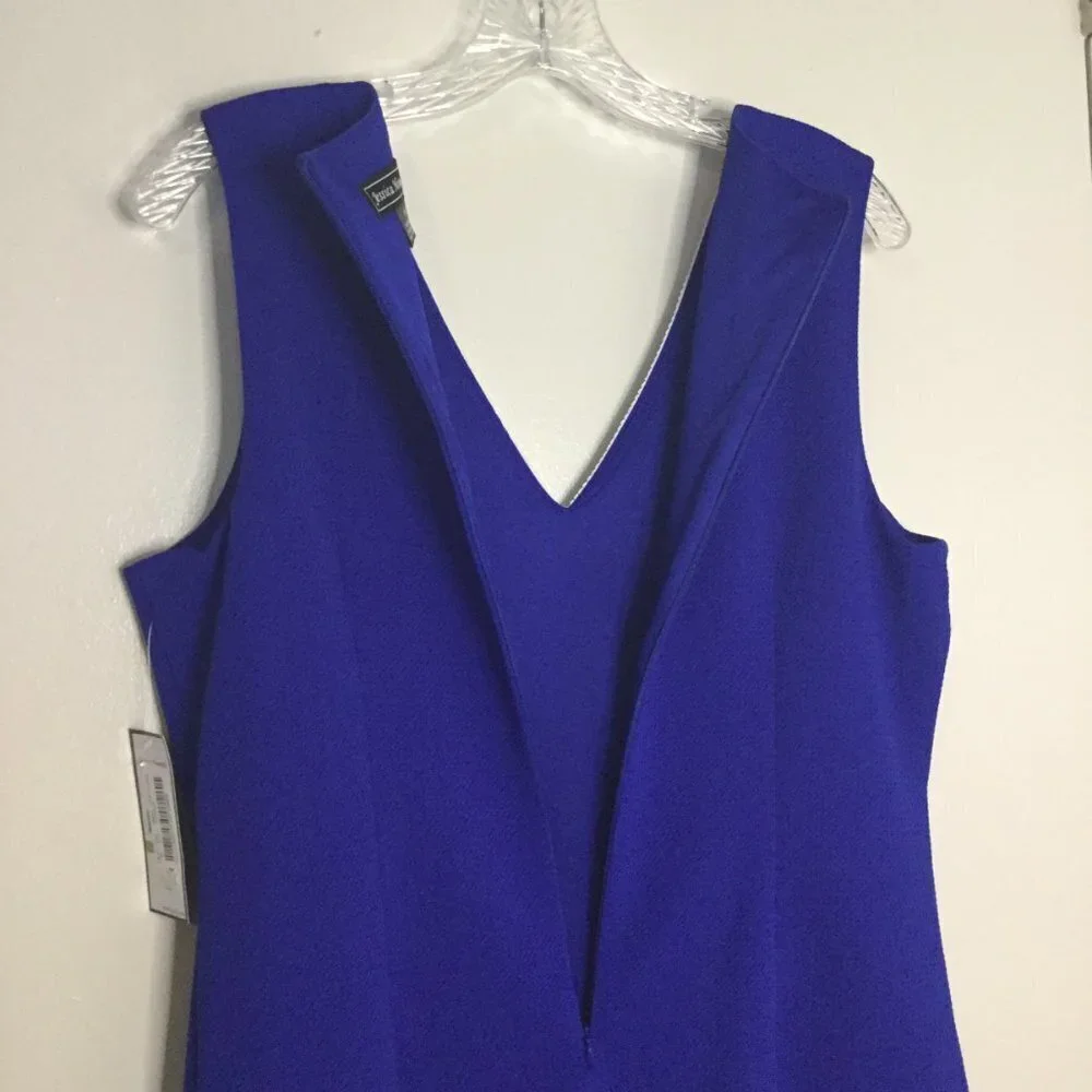Jessica Howard Royal Blue Crochet Lace Shift Dress